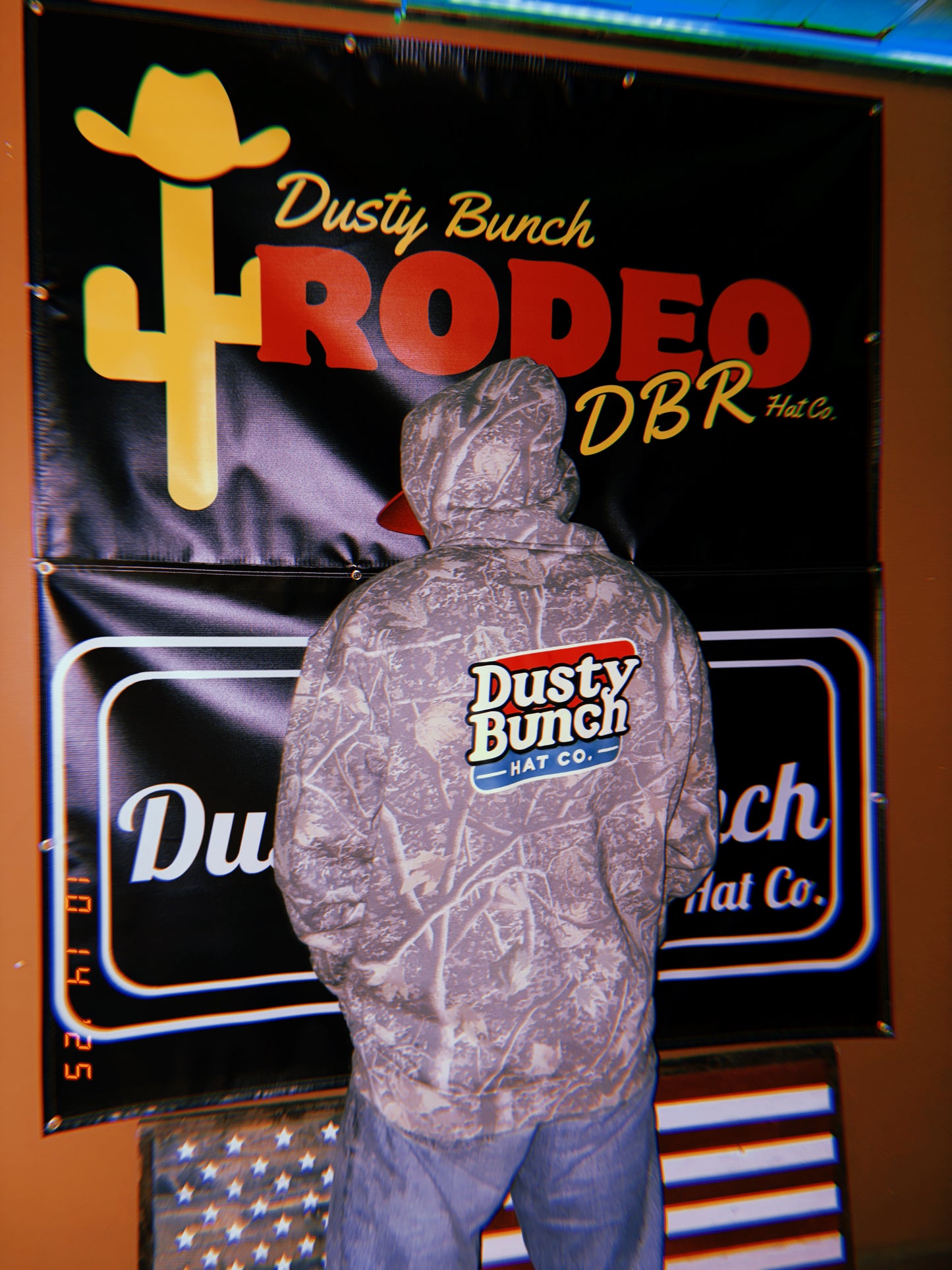 Retro camo hoodie