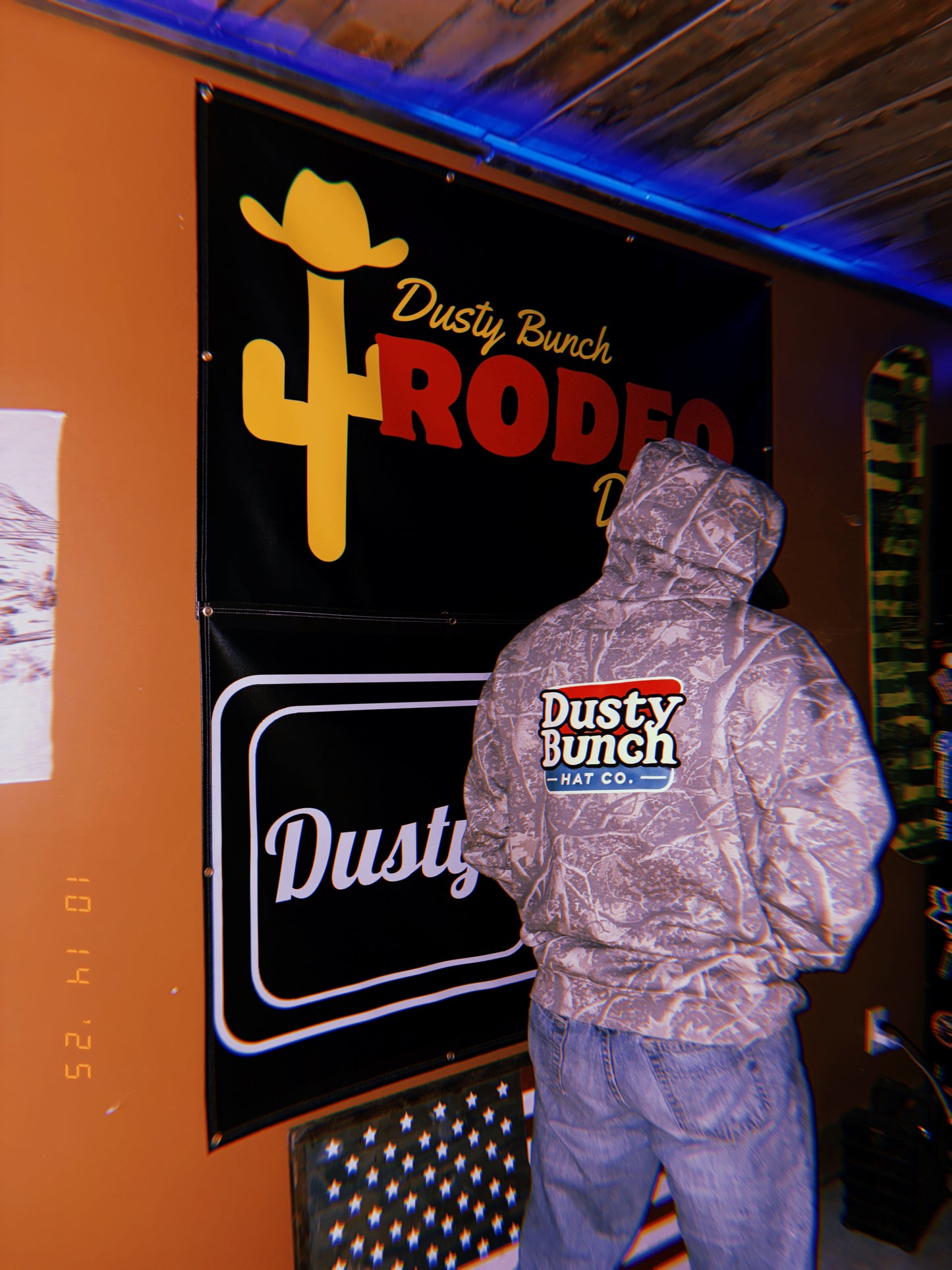 Retro camo hoodie