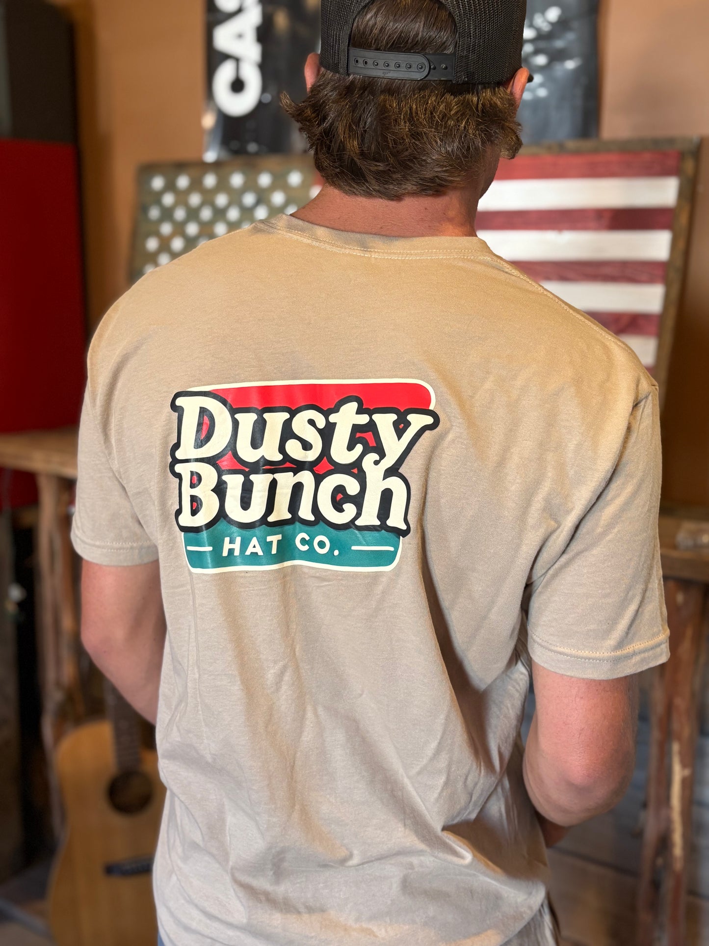 tan retro shirt